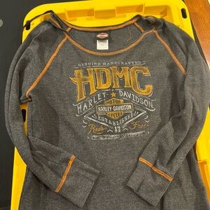 Harley Davidson long sleeve Henley shirt